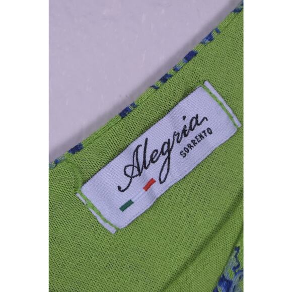 Alegria Sorrento Italy Floral Stretch Dress Boho Resort Style Made in Italy S/M - Picture 2 of 11